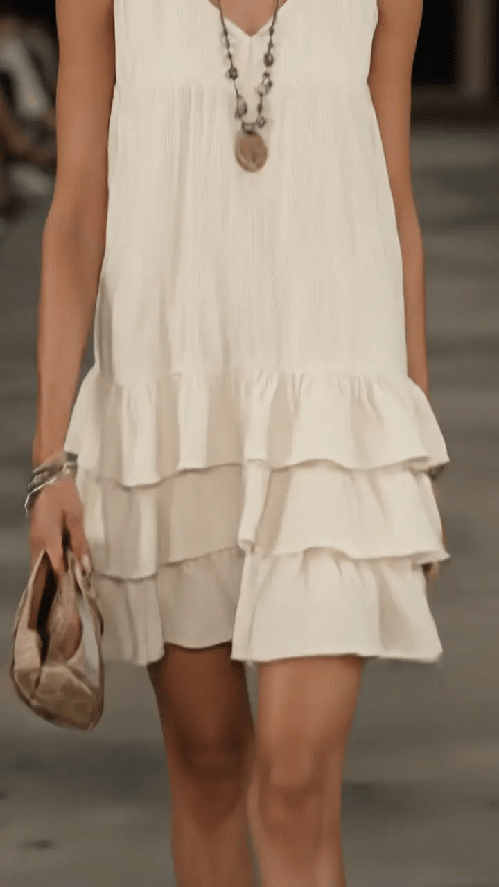 Women's Loose fitting Solid Color Vest Dress, Lily & Sam, image 2