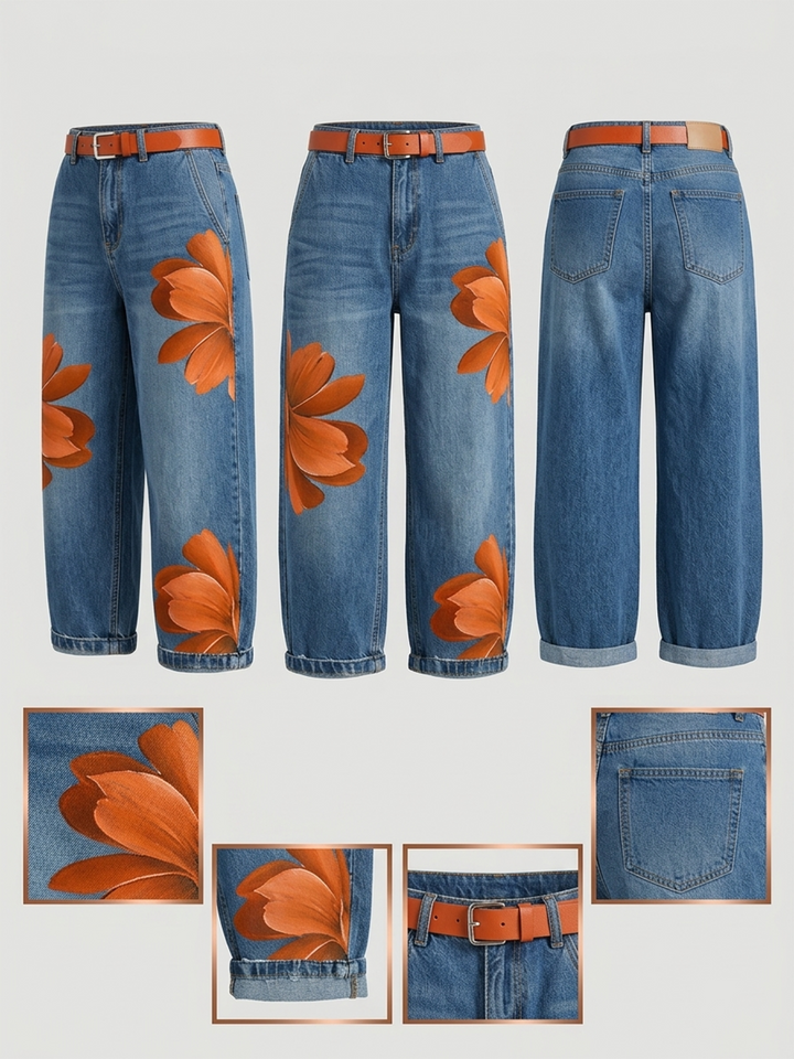 Casual Artistic print Jeans, Lily & Sam, image 4