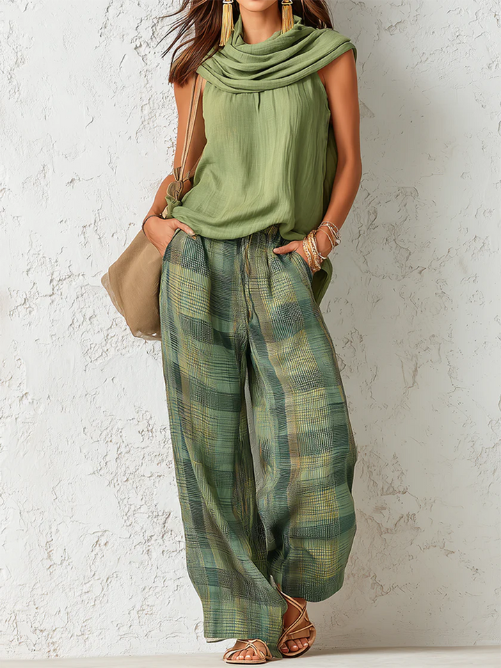 Blouse & Wide Leg Trousers Set, Lily & Sam, image 1