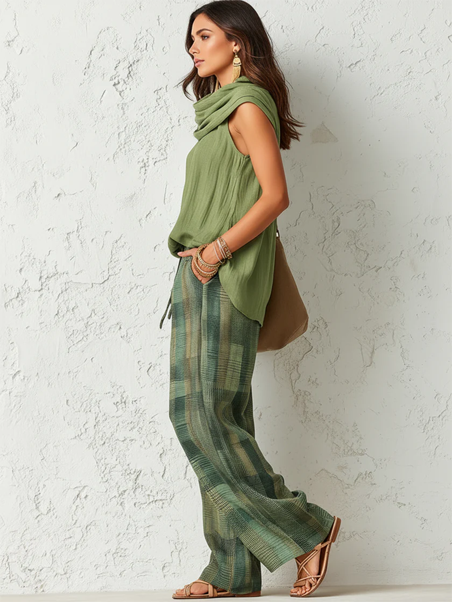 Blouse & Wide Leg Trousers Set, Lily & Sam, image 3