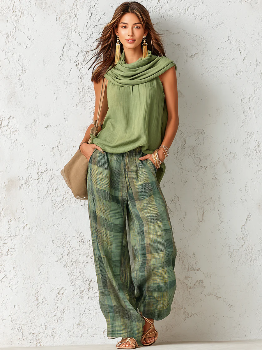 Blouse & Wide Leg Trousers Set, Lily & Sam, image 4