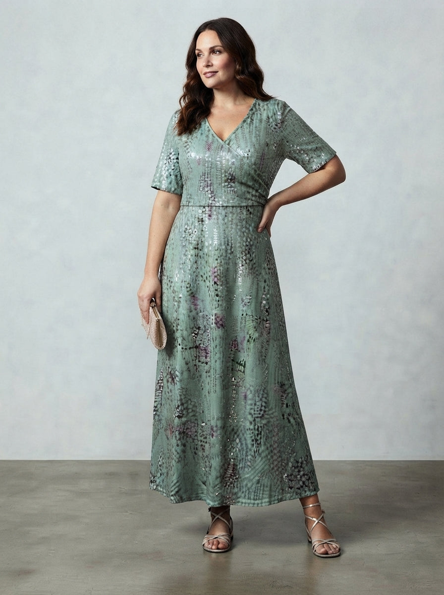 Midi Dress with Flattering Tummy Coverage, Lily & Sam, image 2