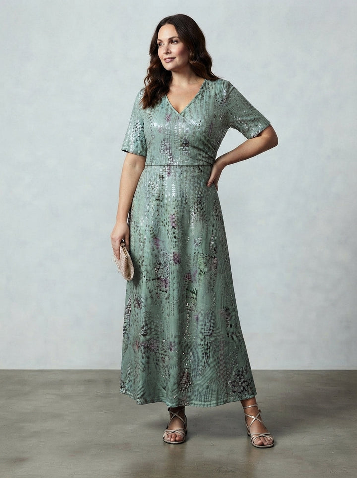 Midi Dress with Flattering Tummy Coverage, Lily & Sam, image 2