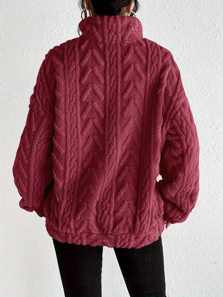 Fluffy Zip Sweater, Lily & Sam, image 11