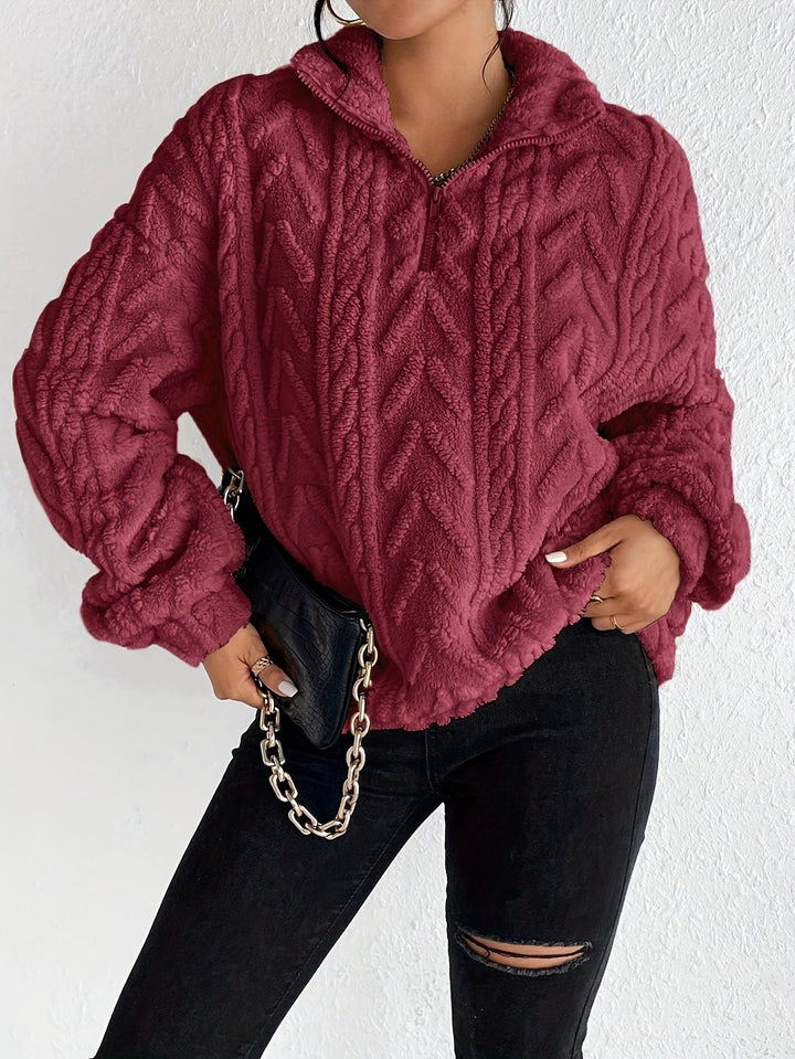 Fluffy Zip Sweater, Lily & Sam, image 15