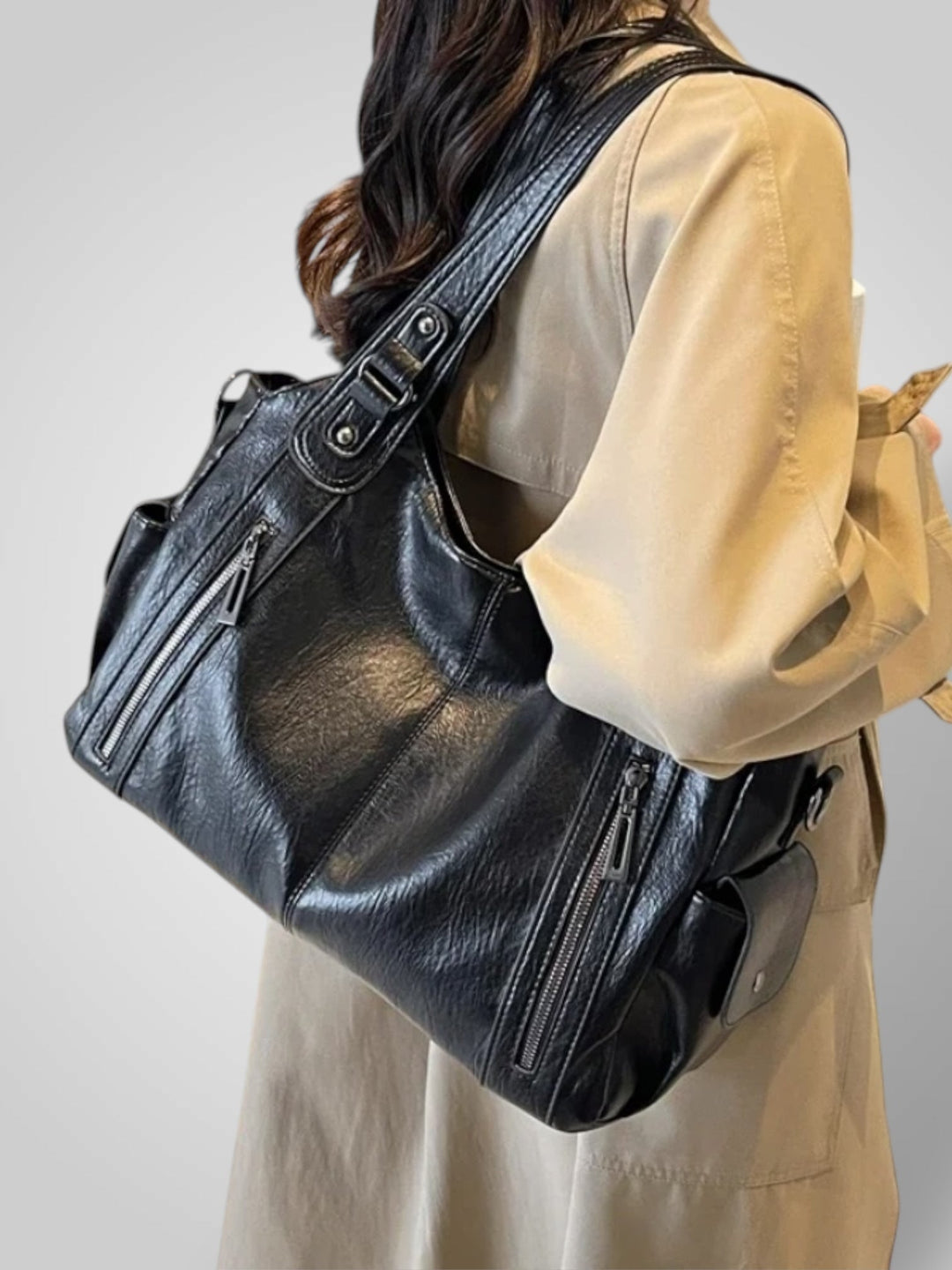 Women's Leather Bag, Lily & Sam, image 7