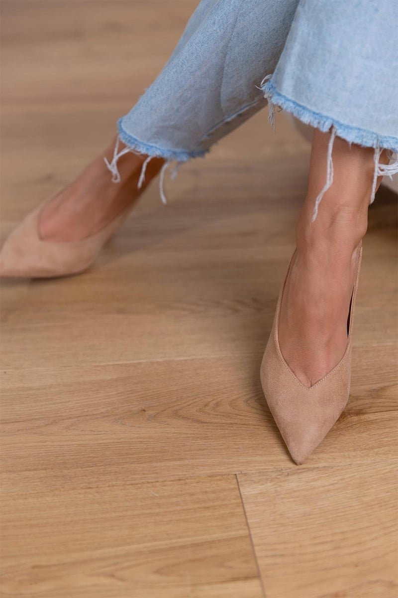 Suede Slingback Heels, Lily & Sam, image 5