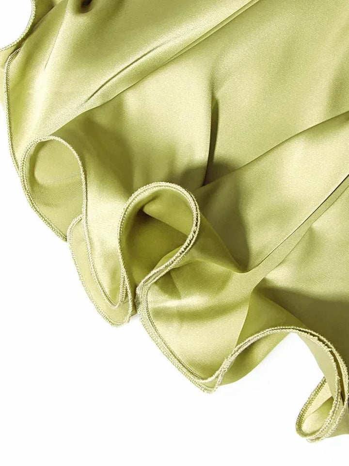Satin chain detail mini dress, Lily & Sam, image 7