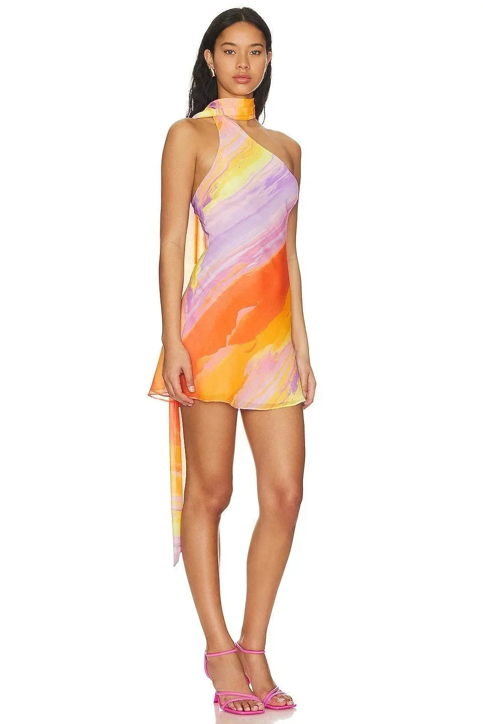 Ombre halter neck mini dress, Lily & Sam, image 5