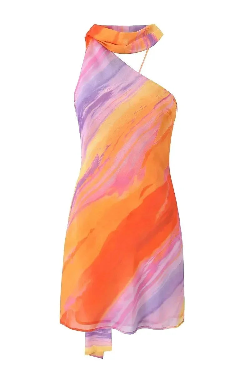Ombre halter neck mini dress, Lily & Sam, image 9
