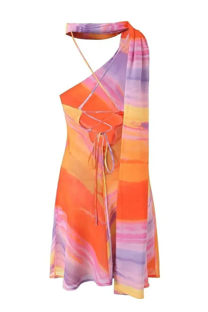 Ombre halter neck mini dress, Lily & Sam, image 10