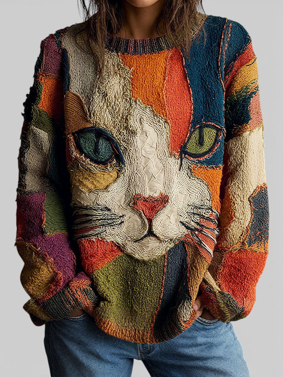 Artistic Cat Statement Top, Lily & Sam, image 2