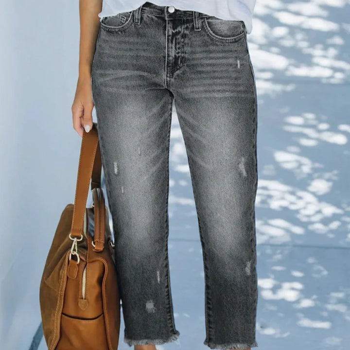 Retro Cropped Straight Jeans, Lily & Sam, image 12