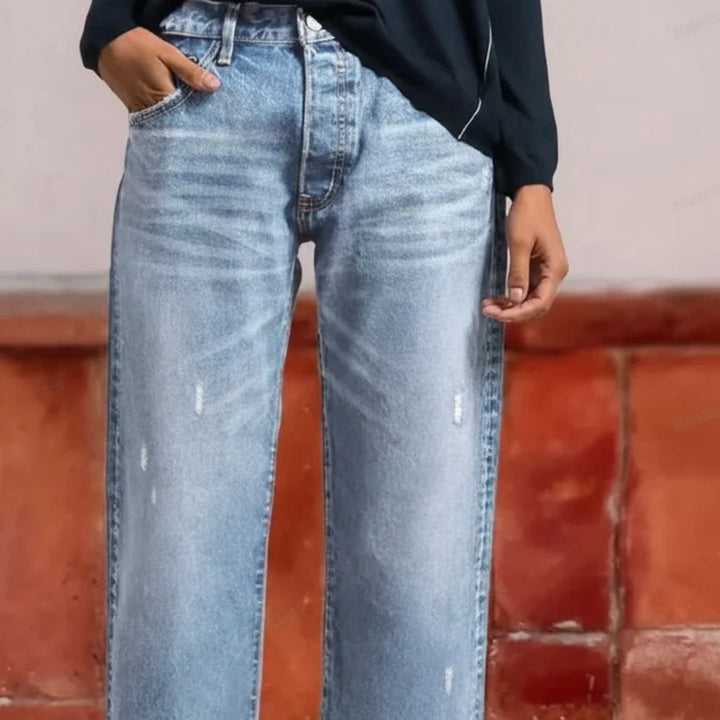 Retro Cropped Straight Jeans, Lily & Sam, image 11