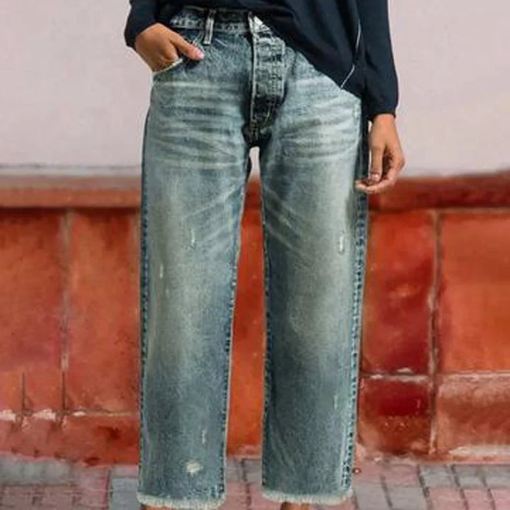 Retro Cropped Straight Jeans, Lily & Sam, image 10
