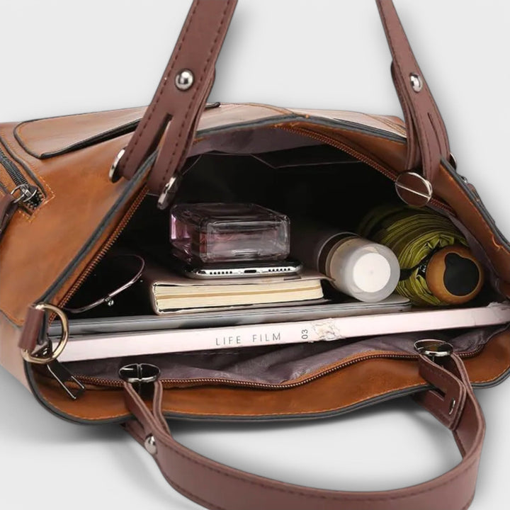 Women's Leather Bag, Lily & Sam, image 8