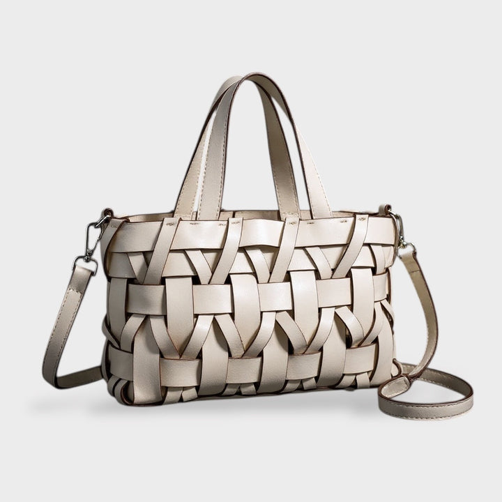 Women's Faux Leather Drawstring Bag, Lily & Sam, image 1