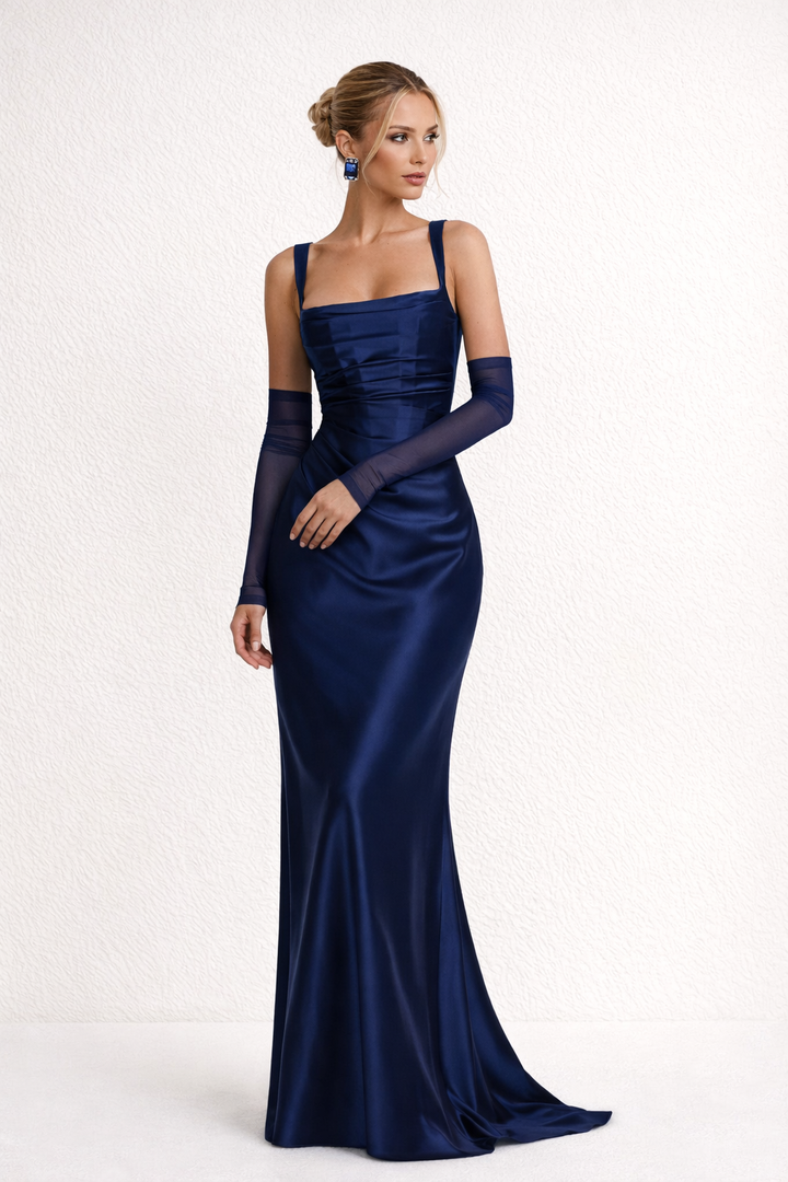 Square neck fitted maxi dress, Lily & Sam, image 4