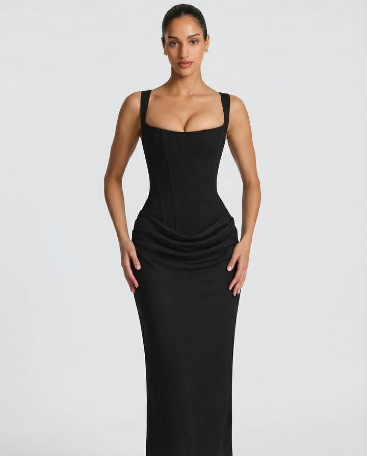 Square neck maxi dress with draped waist, Lily & Sam, image 14