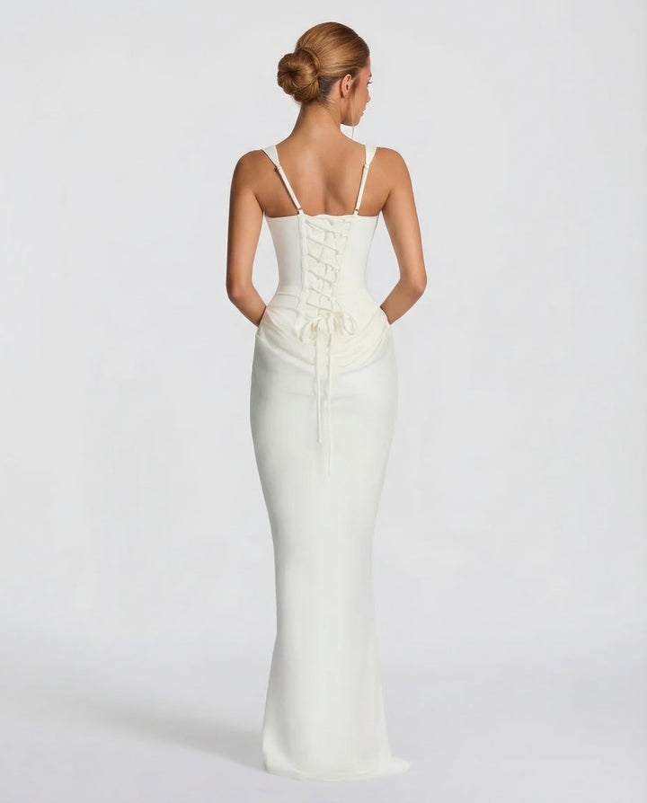 Square neck maxi dress with draped waist, Lily & Sam, image 16