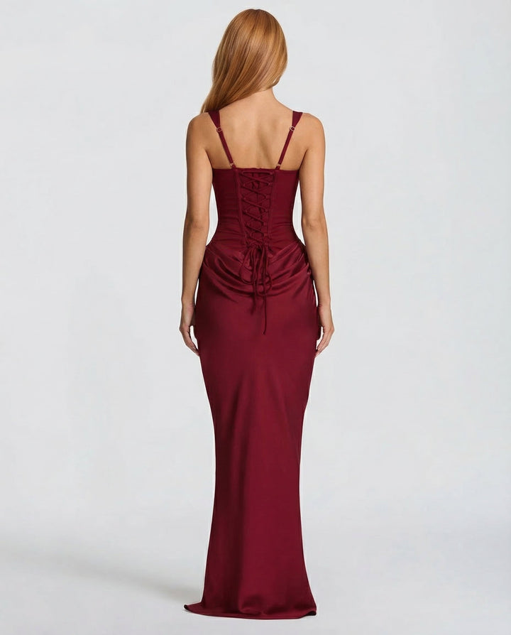 Square neck maxi dress with draped waist, Lily & Sam, image 19