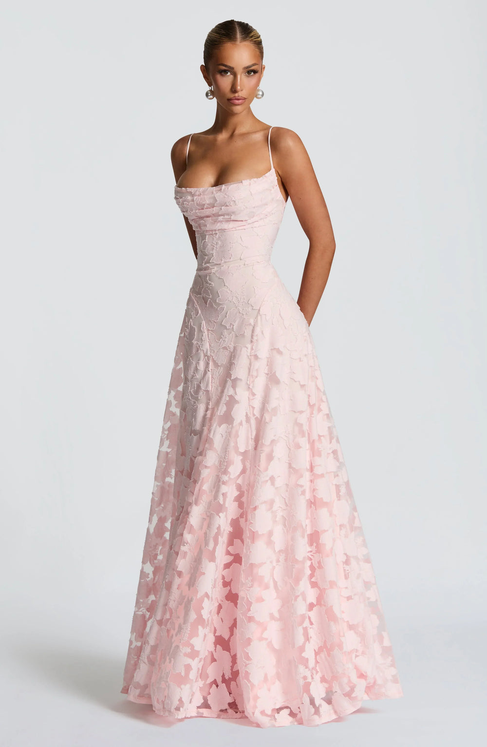 Floral strappy maxi dress, Lily & Sam, image 2