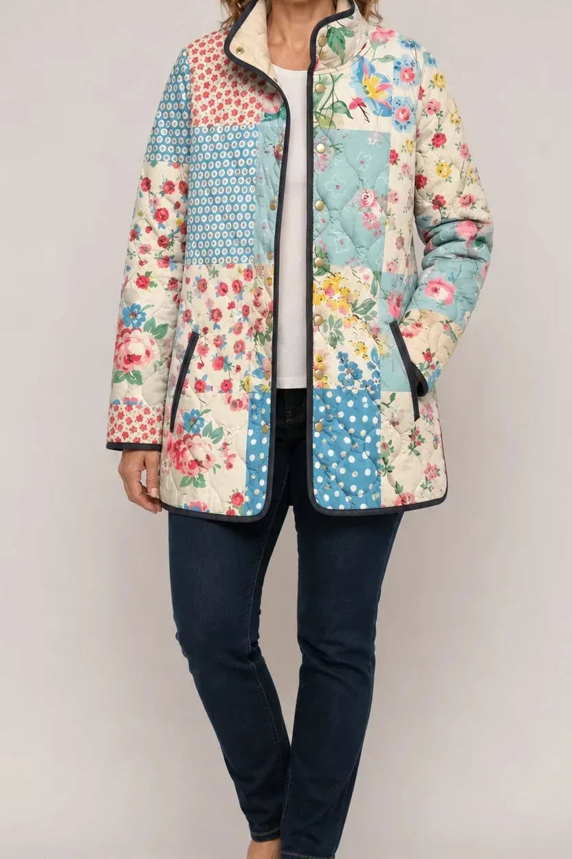 Floral Print Quilted Puffer Jacket, Lily & Sam, image 20