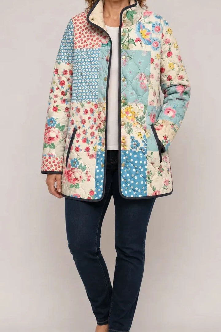 Floral Print Quilted Puffer Jacket, Lily & Sam, image 20