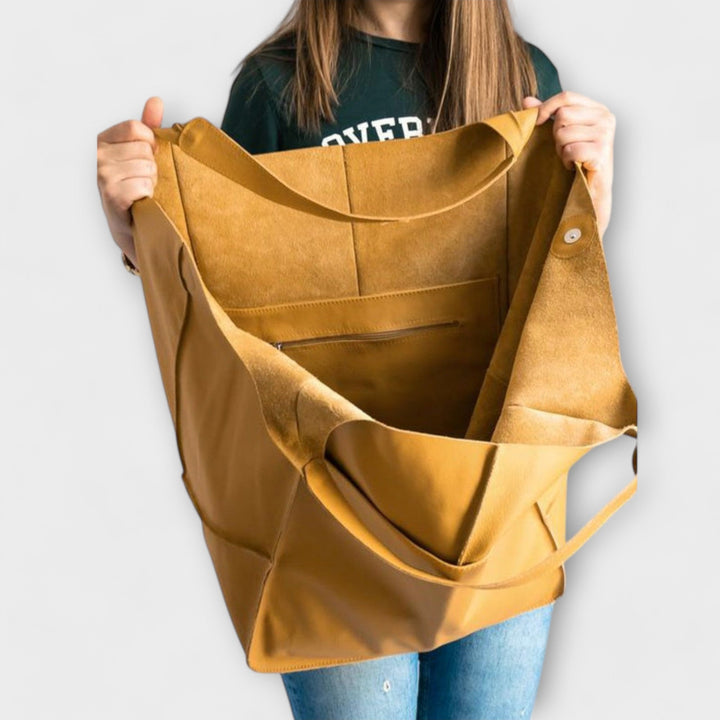 Women's Oversized Faux Leather Bag, Lily & Sam, image 2