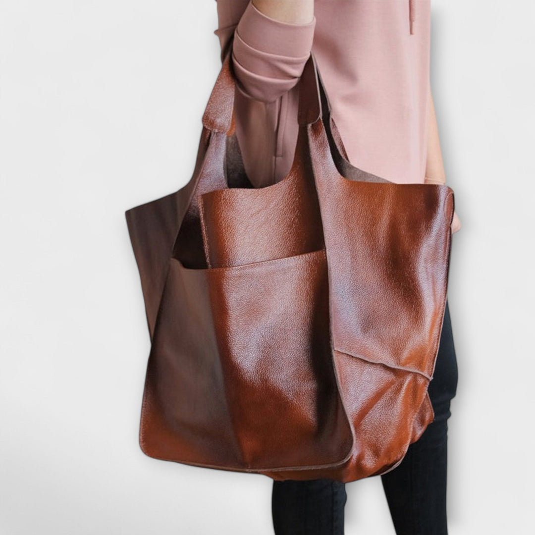 Women's Oversized Faux Leather Bag, Lily & Sam, image 4