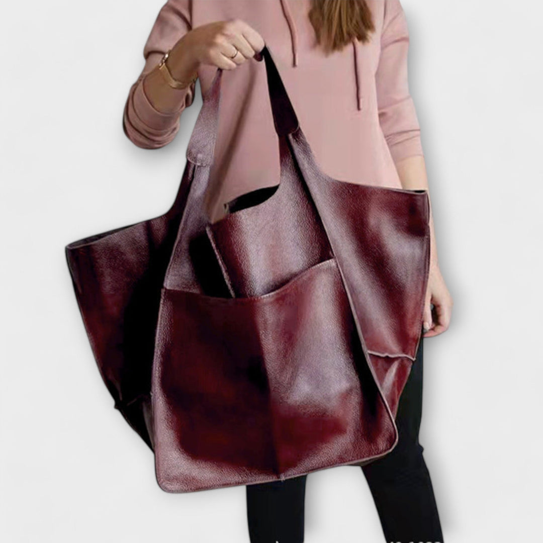 Women's Oversized Faux Leather Bag, Lily & Sam, image 6