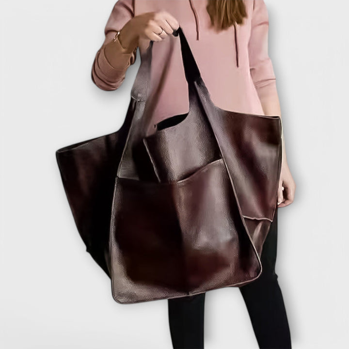 Women's Oversized Faux Leather Bag, Lily & Sam, image 8